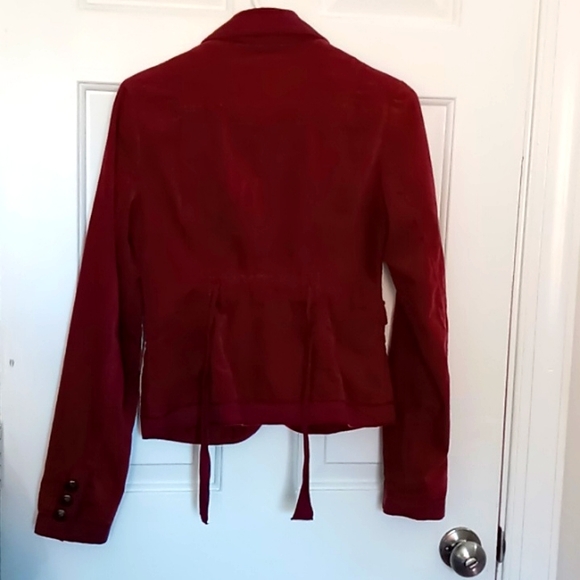 Free People burgundy velvet blazer, size 2 - Picture 3 of 9